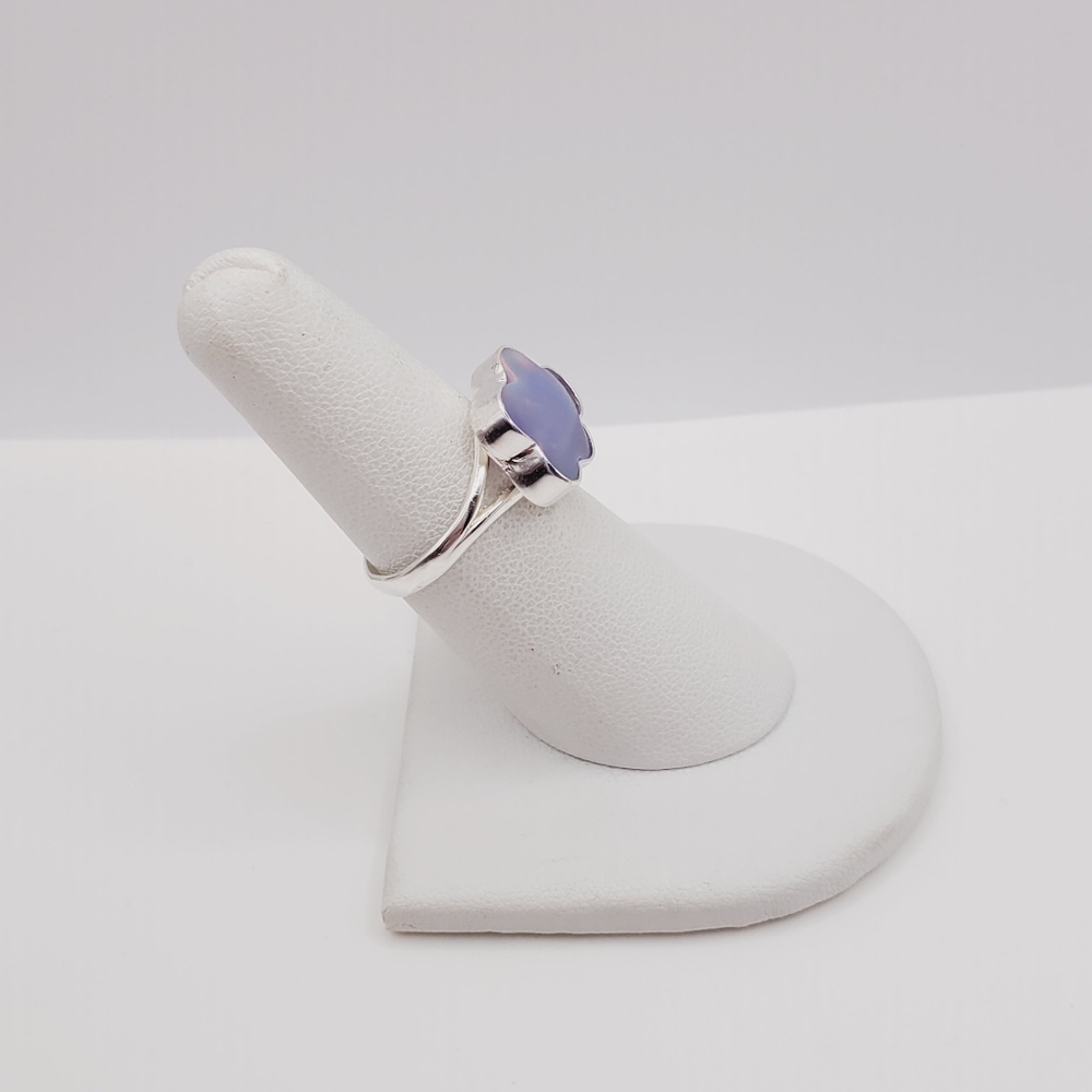 925 Sterling Silver Bezel Set Cloud Ring - image 8